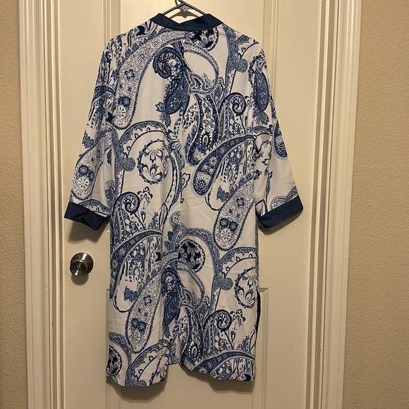 Chico”s Reversible Paisley to Solid Kimono Size 3 (XL) Never worn - Picture 4 of 6